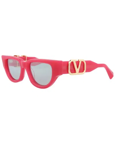 Valentino Women's Vls-103c50 51mm Sunglasses In Red