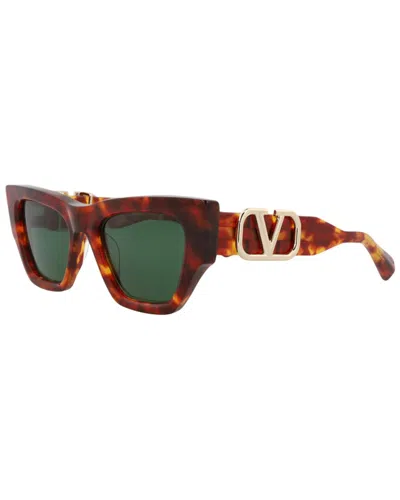 Valentino Women's Vls-166b52 52mm Sunglasses In Brown