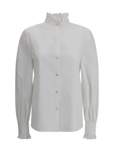 Valentino Volant Shirt In White