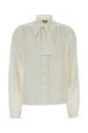 Valentino White Regular Solid Shirt In White