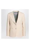 Valentino Wool And Silk Single-breasted Jacket Women