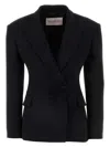 Valentino Slim Wool Blazer With Bow