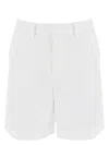 Valentino Garavani Ivory Wool Blend Bermuda Shorts