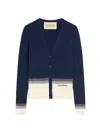 Valentino Garavani Virgin Wool Cardigan In Blue