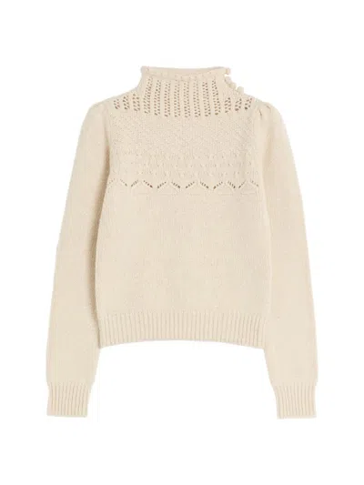 Valentino Women's Wool Cashmere Sweater In Birch