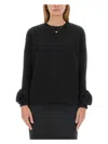 Valentino Regular Fit Wool Jersey Sweater In Black