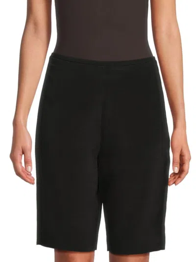 Valentino Women's Wool-silk Bermuda Shorts In Black