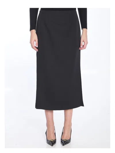 Valentino Women's Wool Skirt In Black