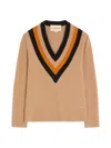 Valentino Garavani Wool Sweater Sweaters And Cardigans Beige In Brown