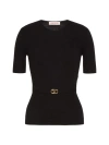 Valentino Women's Wool Sweater In Black