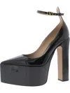 Valentino Womens Adjustable Leather Ankle Strap In Multi