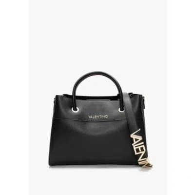 Valentino Garavani Womens Alexia Logo Strap Tote Bag In Black