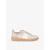 Valentino Upvillage Suede Sneakers In Beige Comb