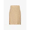 Valentino Womens Betulla Multicolor Printed Pleated Silk Midi Skirt In Multi