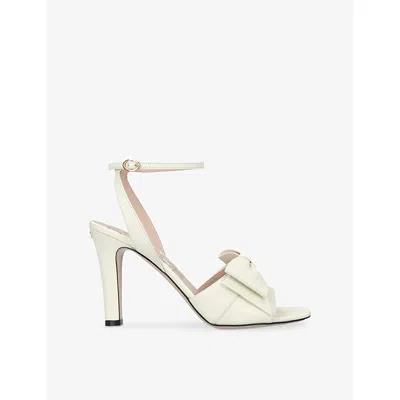 Valentino Garavani Bowow Kidskin Sandal 95mm Woman Ivory 39.5