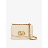 Valentino Garavani Womens Vain Small Chain-strap Leather Shoulder Bag Butter White