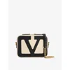 Valentino Ivory Nappa Leather Viva Superstar Crossbody Bag In Multi
