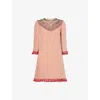 Valentino Womens Land Phard Multicolor Embellished Tassel-trim Silk Mini Dress In Multi