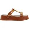 Valentino Garavani Woman Sandals Tan Size 9 Soft Leather In Brown