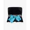 Valentino Womens  Garavani Bow-embellished Crop Stretch-cotton Top