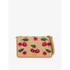 Valentino Embroidered Raffia Mini Vlogo Signature Shoulder Bag In Naturale/multicolor/nc