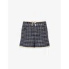 Valentino Wool-blend Check Shorts