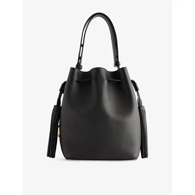 Valentino Garavani Womens  So Seau Leather Bucket Bag In Black
