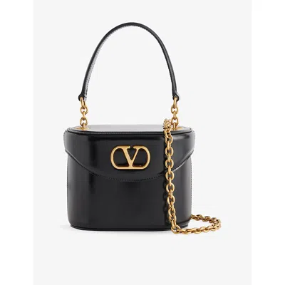 Valentino Garavani Womens Nero Vain Vanity Mini Leather Cross Body Bag