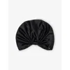 Valentino Womens  Garavani Bow Silk Turban In Black