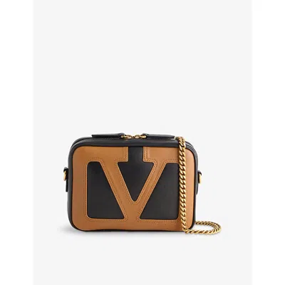 Valentino Garavani Womens Viva Superstar Leather Cross Body Bag Nero/spice In Multi