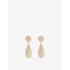 Valentino Women's Poetiques Des Gouttes Earrings In Oro/crystal