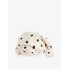 Valentino Womens Panna/nero/oro Polka-dot Silk Turban In Panna/nero/oro