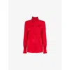 Valentino Long-sleeved Silk Top