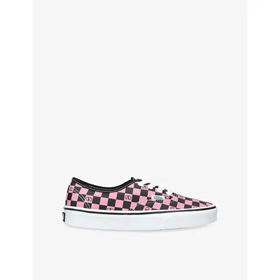 Valentino Garavani X Vans Vlogo Checkerboard Canvas Sneakers In Pink