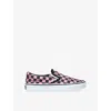 Valentino Garavani  Garavani And Vans Fabric Slip-on Trainer With Vlogo Checkerboard Print In Pink