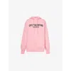 Valentino Pink Cotton Hoodie With Kangaroo Pocket In Rosa.
