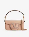 Valentino Loco Small Vlogo Lambskin Shoulder Bag In Rose Cannelle/antiq Rose