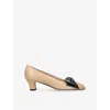 Valentino Bowow 45 Bow-embellished Leather Pumps