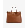 Valentino Womens Tobacco Antibes Vlogo Signature Large Leather Tote Bag In Tobacco