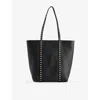 Valentino Womens Rockstud Grained-leather Tote Bag Nero In Nero