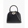 Valentino Garavani Garavani Rockstud Small Handbag In Grainy Calfskin Woman Black Uni In Nero