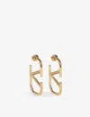 Valentino Garavani Vlogo Signature Metal Earrings Woman Gold Uni In Gold