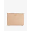 Valentino Womens Rose Sand Vlogo Signature Leather Pouch