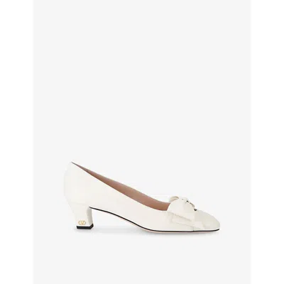 VALENTINO GARAVANI WOMENS WHITE BOWOW 45 LEATHER PUMPS EUR 36 / 3 UK