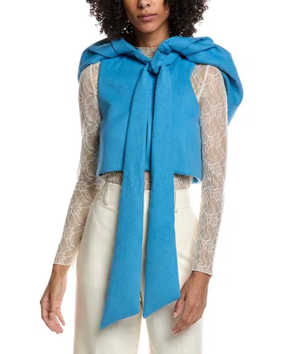 Valentino Wool & Angora-blend Gilet In Blue