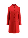 Valentino Womens Paris Embellished Regular-fit Wool And Cashmere Wool Coat
