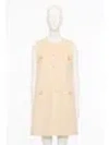 Valentino Wool-cashmere Vgold Sleeveless Coat In White