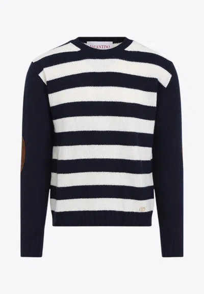 Valentino Wool And Cashmere Sweater In Dawn/brown