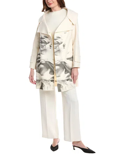 Valentino Wool & Cashmere-blend Coat In Multi