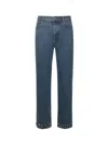 Valentino Garavani Jeans With Cabochons In Blue